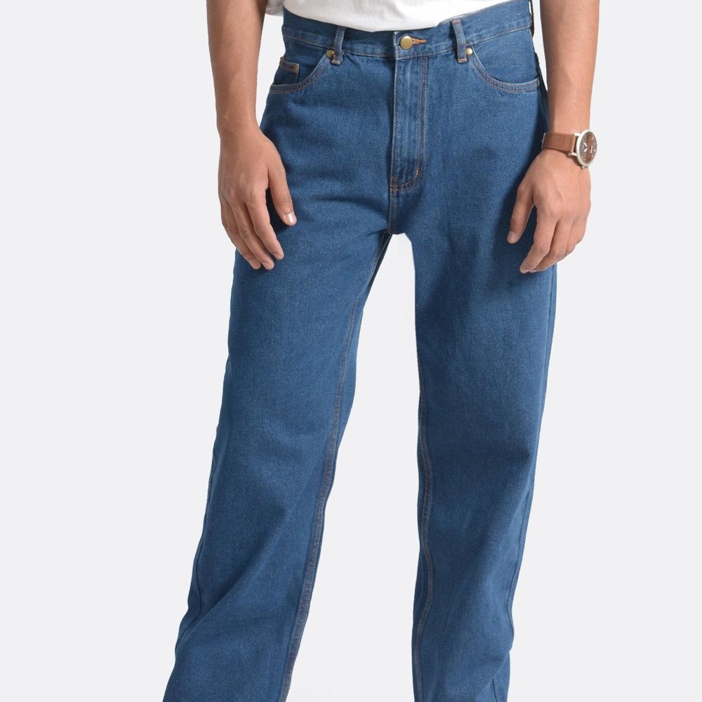OLGYN Men’s Worker Medium Blue Denim Pant
